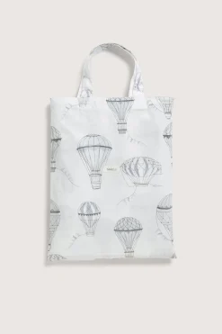 Kids white hot air balloons bedding set 140x200