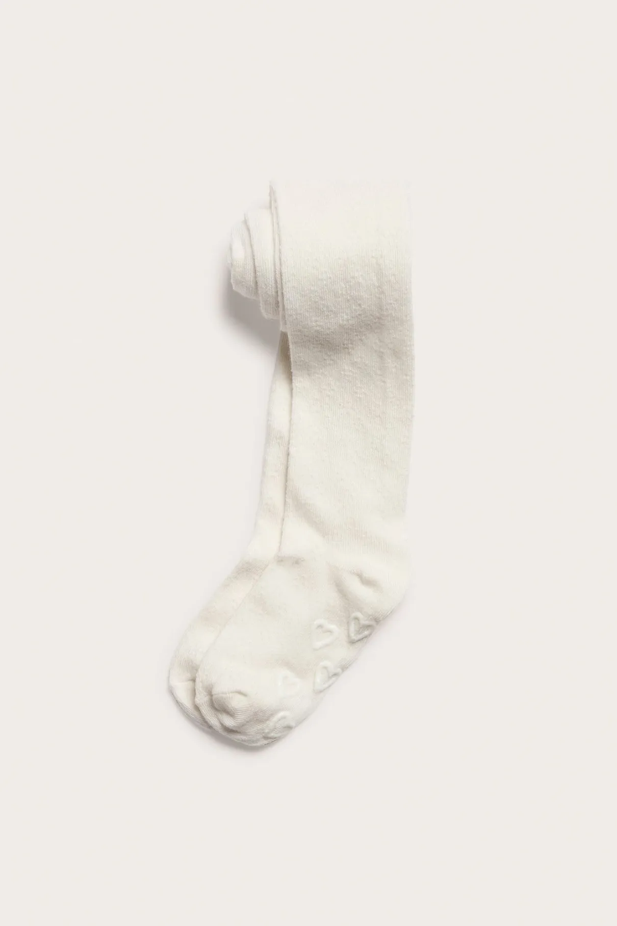 Kids' white patterned tights