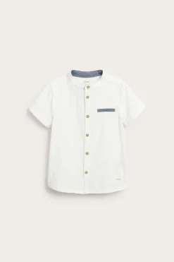 Kids white short-sleeved shirt