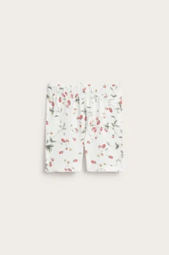 Kids wild strawberry cycling shorts