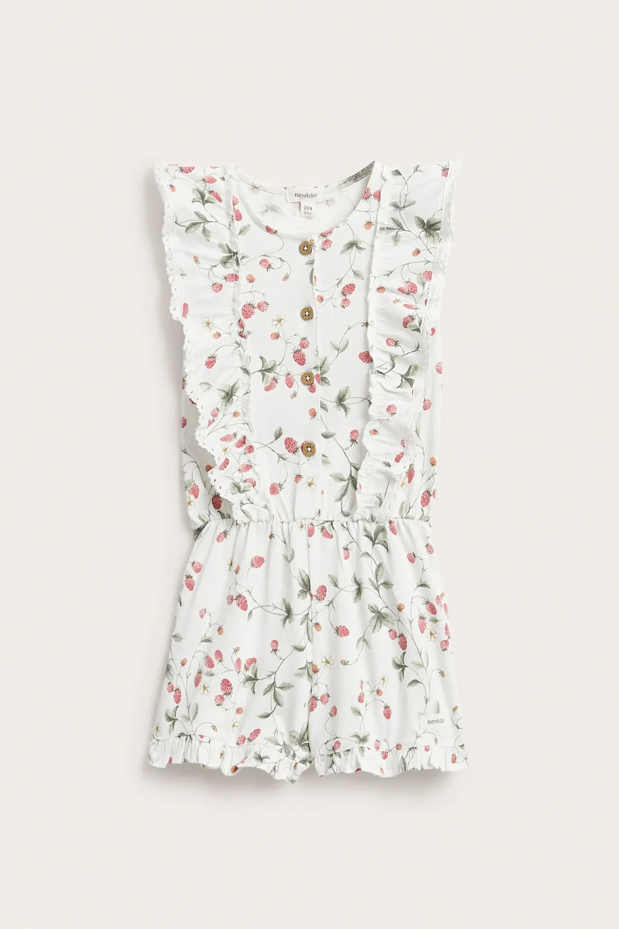 Kids wild strawberry jumpsuit