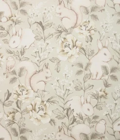 Magic Forest beige animal wallpaper