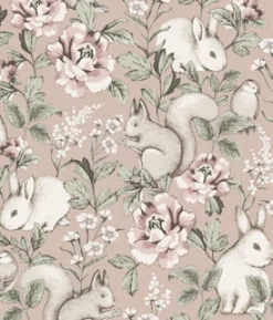 Magic Forest pink wallpaper