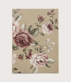 Nomi brown floral wallpaper sample