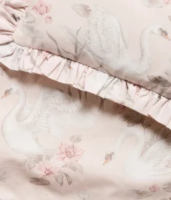 Pink swan lake doll bedding set