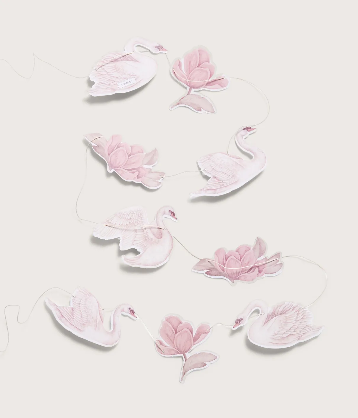 Pink swan lake garland