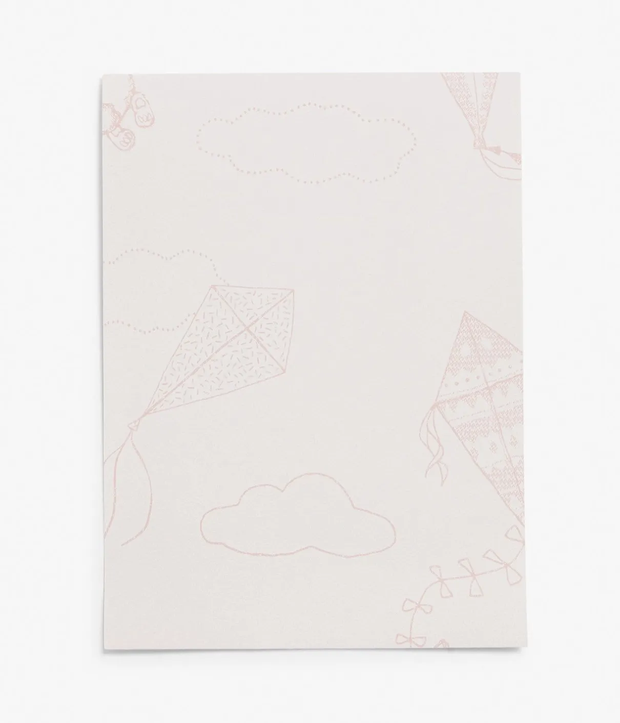 Up & Away pink wallpaper sample