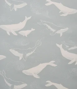 Whales blue wallpaper
