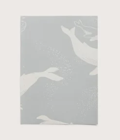 Whales blue wallpaper sample