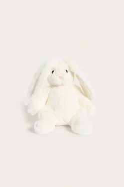 White plush bunny rabbit soft toy
