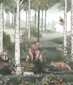Wild Forest Mural wallpaper