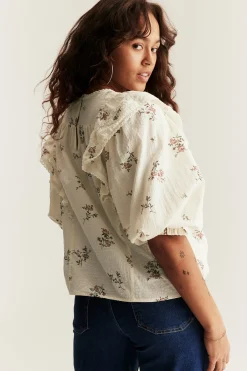 Women’s floral lace blouse