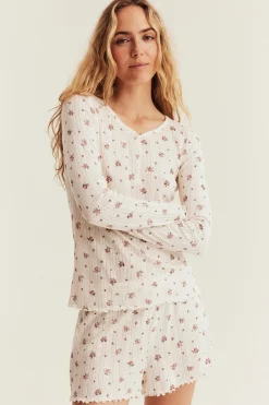 Women's floral pyjamas