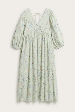 Women’s green floral cotton dress