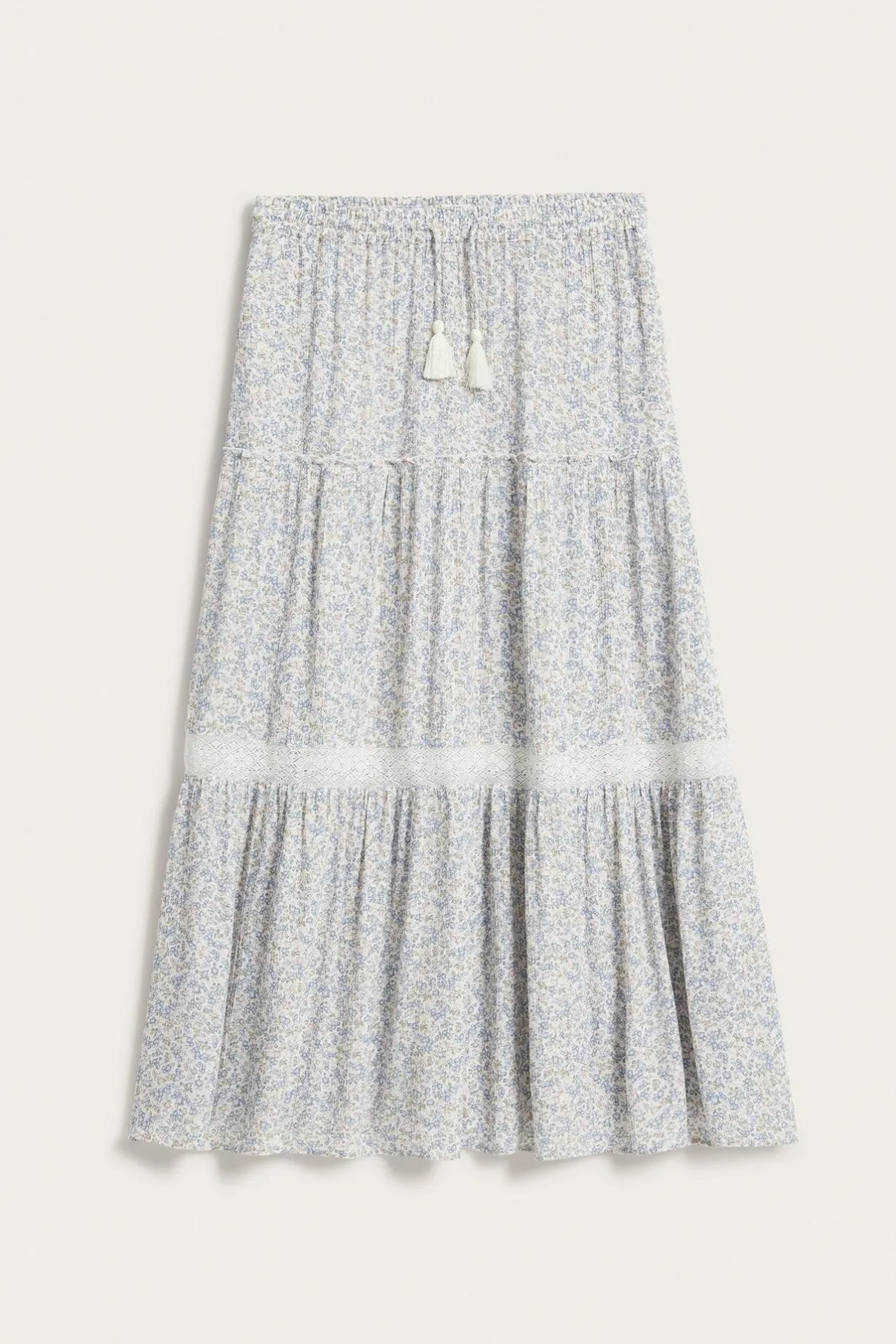 Women's long floral skirt