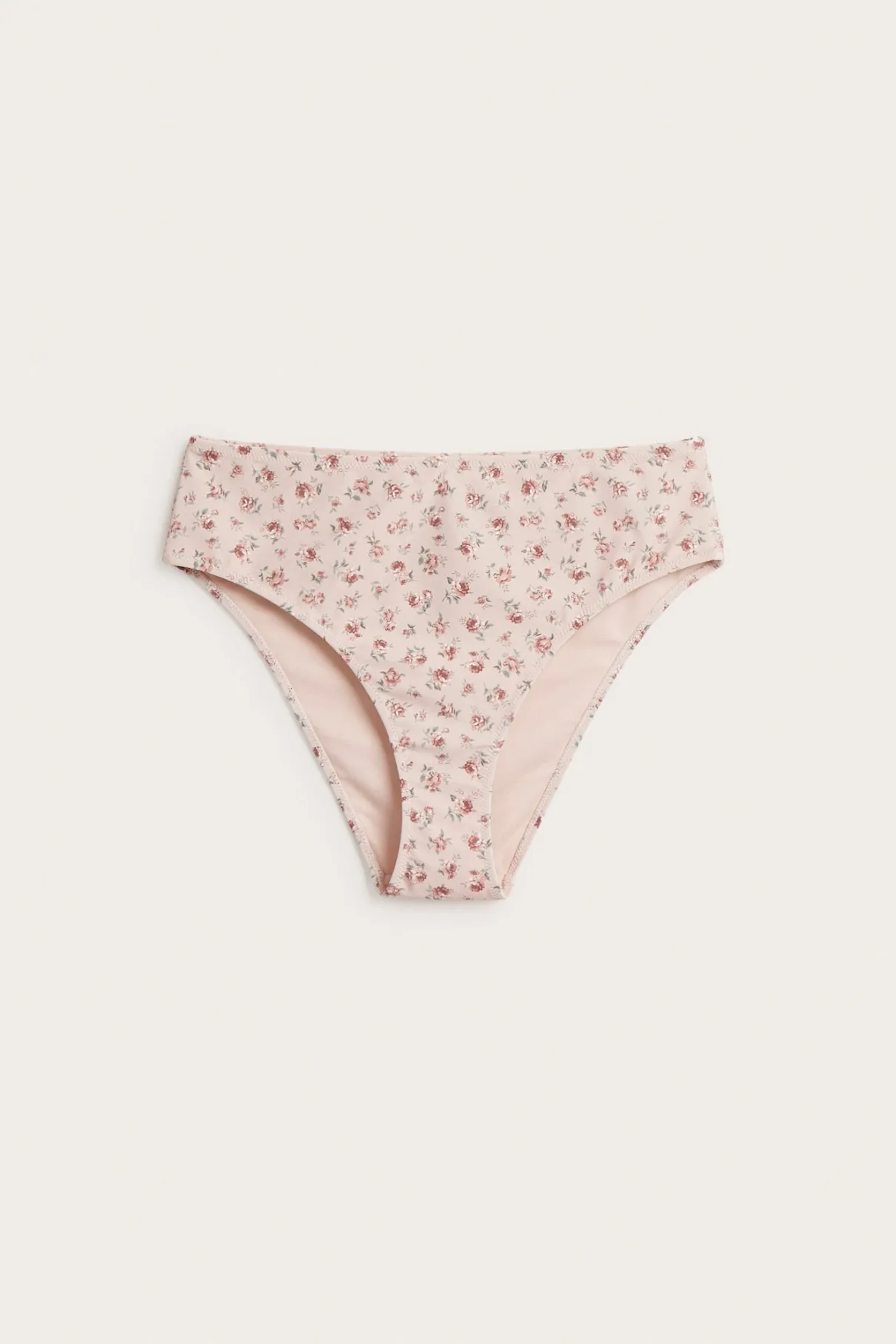 Women's pink floral bikini briefs