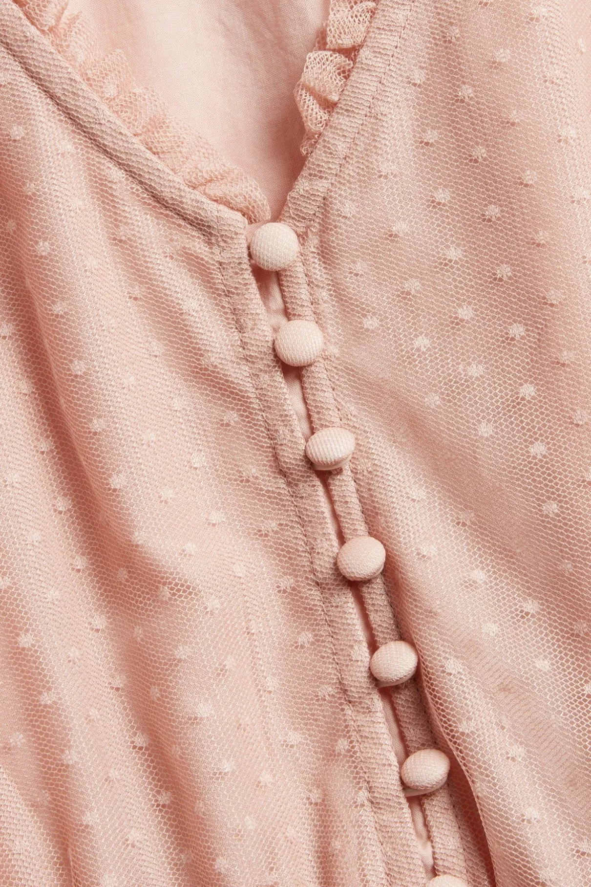 Women's pink mesh dress