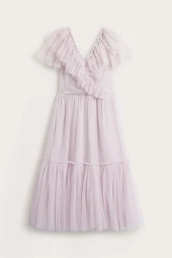 Women's pink mesh dress