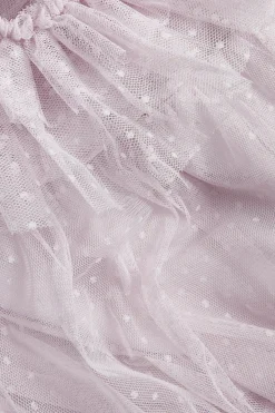Women's pink mesh dress