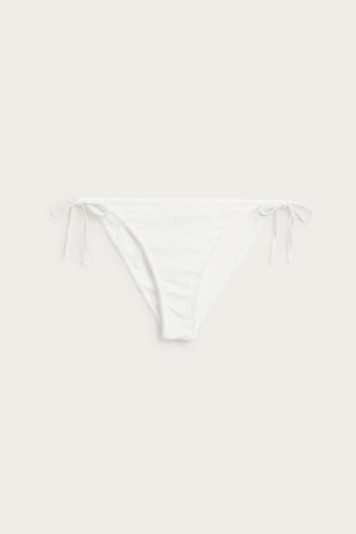 Women's white bikini bottoms