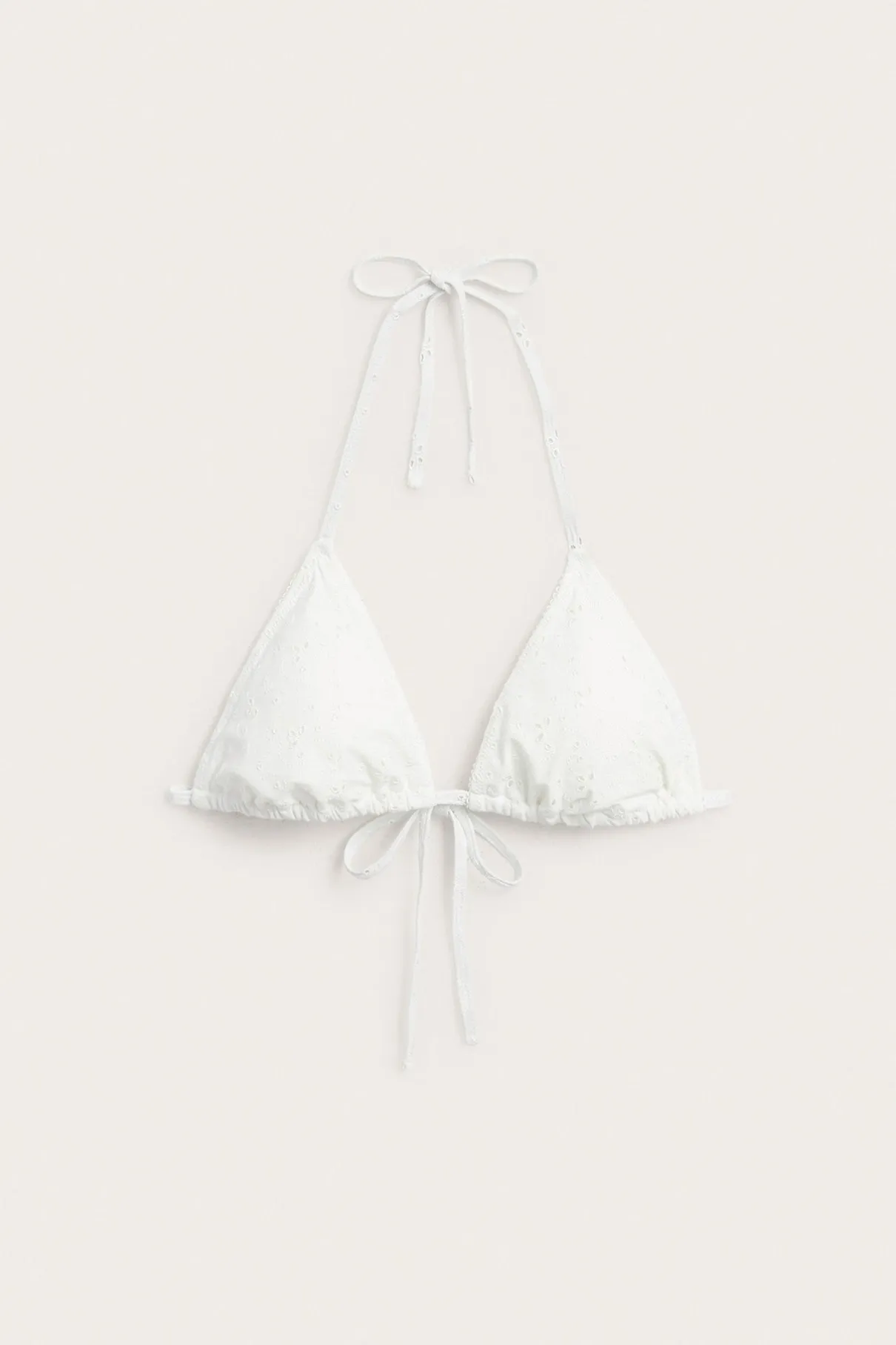 Women's white bikini top