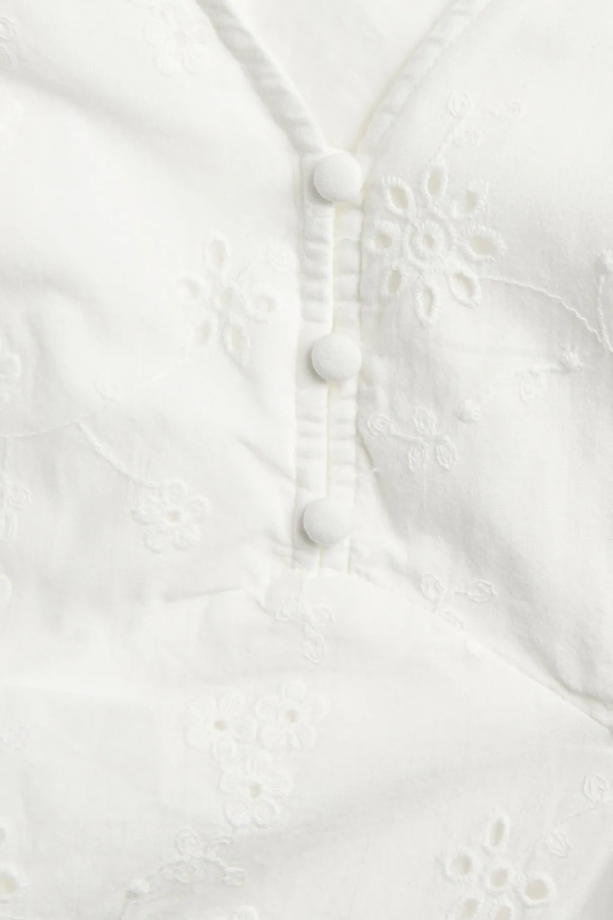 Women’s white dress with embroidery