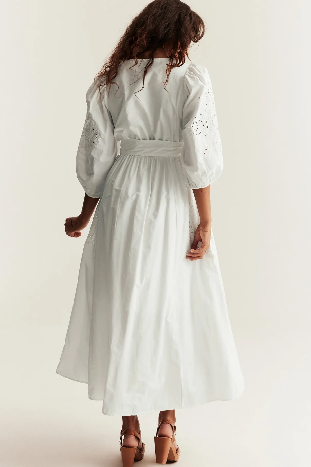 Women’s white embroidered dress