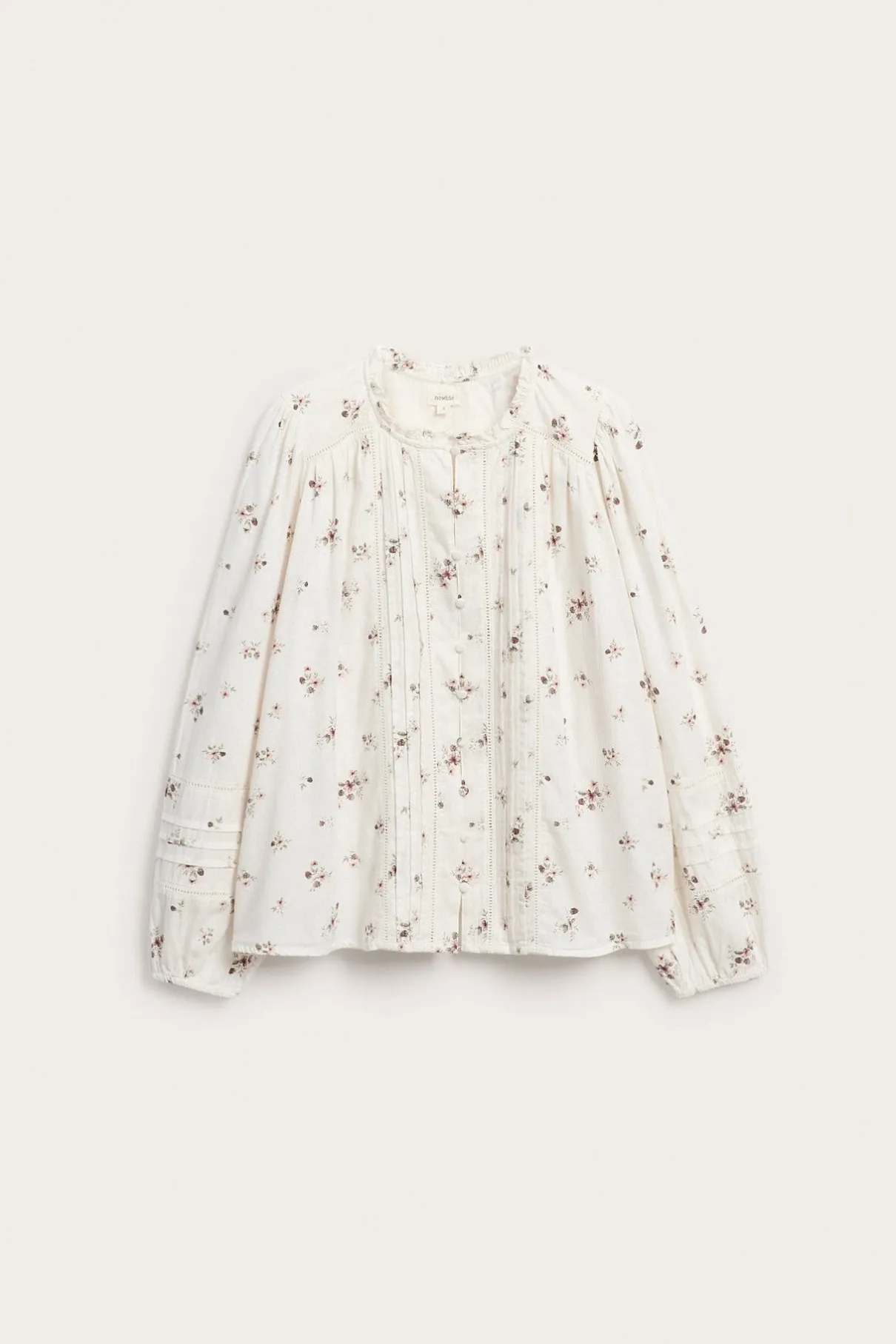 Women’s white floral blouse