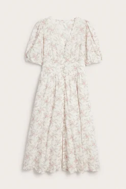 Women’s white floral dress