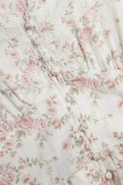 Women’s white floral dress