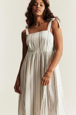 Women’s white striped dress