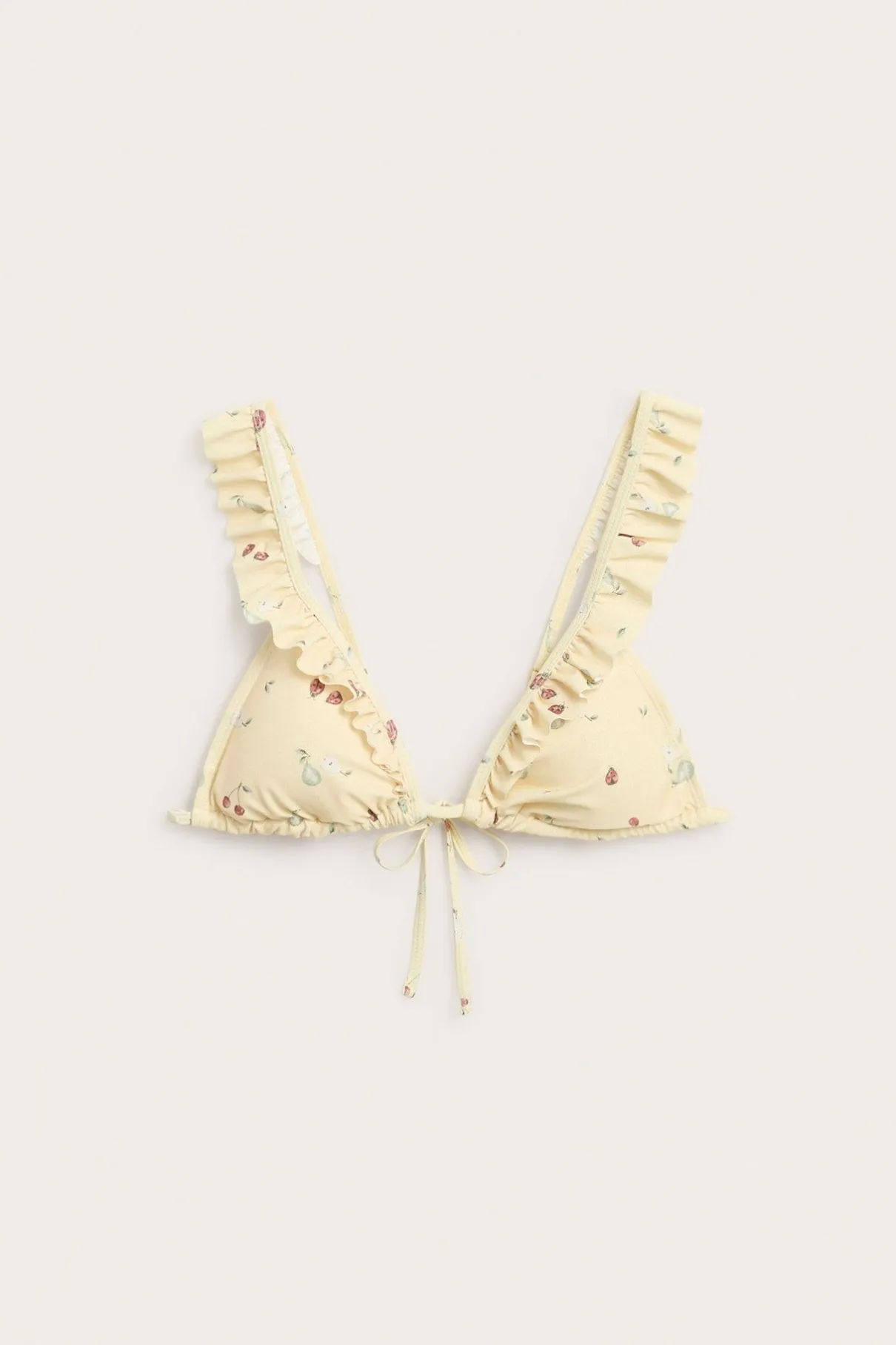 Women's yellow bikini top
