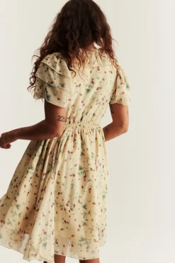 Women’s yellow wild strawberry dress