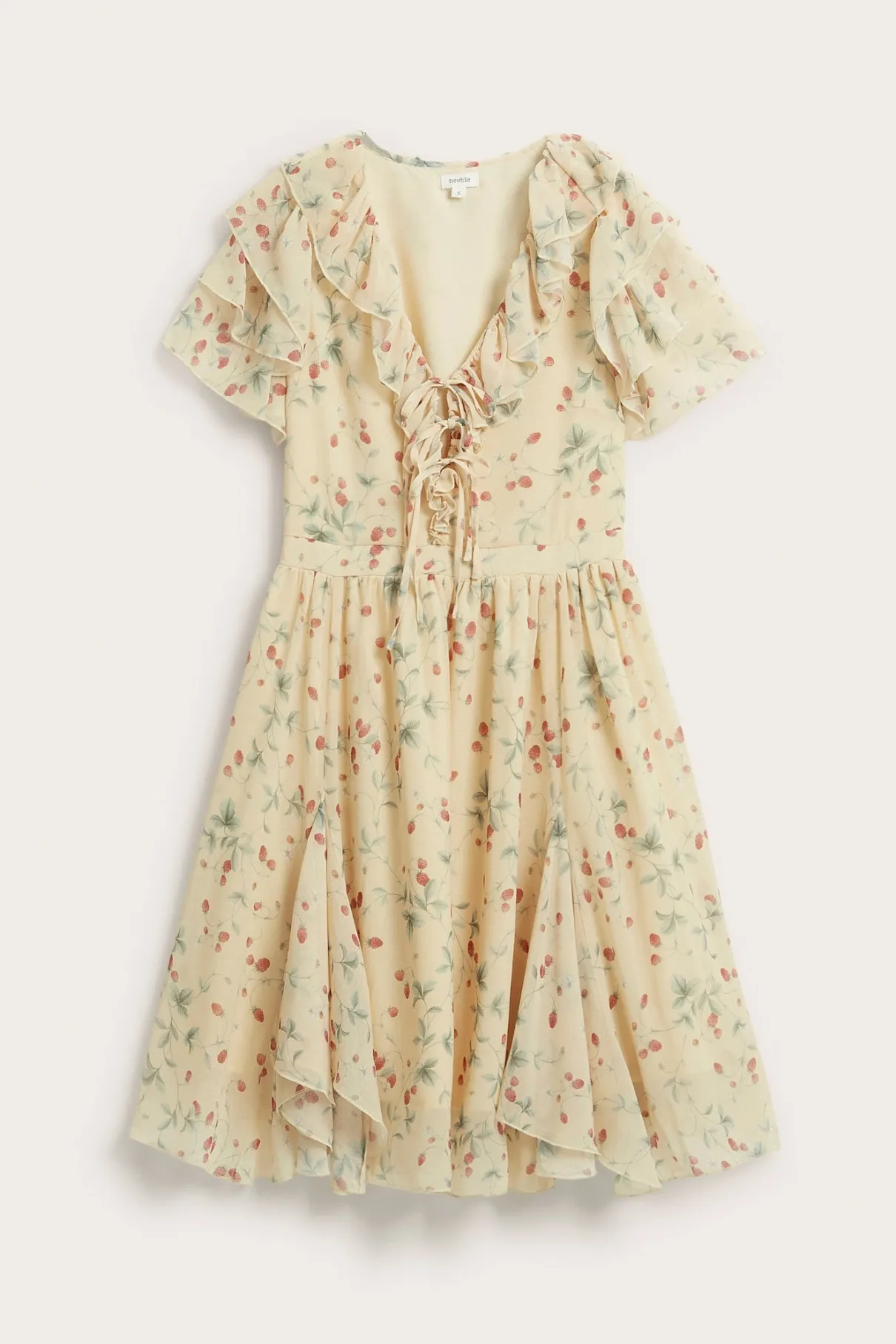 Women’s yellow wild strawberry dress